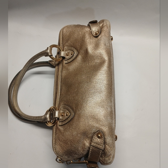 Marc Jacob Metallic Gold Women’s Satchel Handbag - Picture 4 of 16